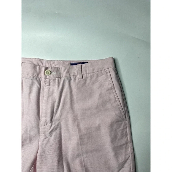 Vineyard Vines Chambray Breaker Shorts 36 Crocus Pink Flat Front Cotton Men's - Picture 2 of 6